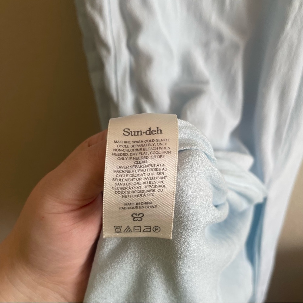 Sun-deh/Aritzia Light Blue Midi Dress - Picture 9 of 10
